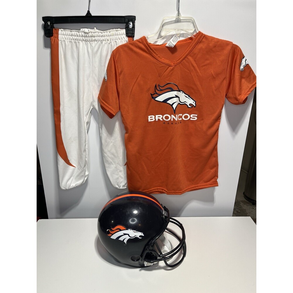 Franklin Denver Broncos Uniform Set NFL Football Jersey Helmet Kids Medium